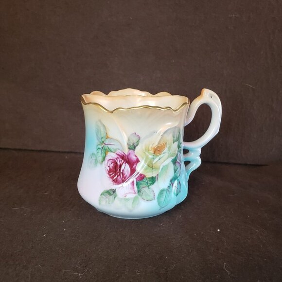 Brandenburg Other - Vintage Antique Mustache Cup Brandenburg Roses Germany